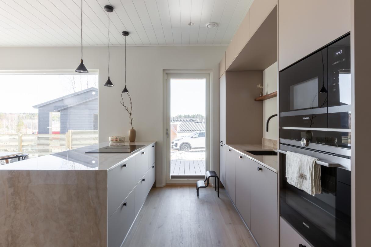Puustelli saareke keittiö stone grey