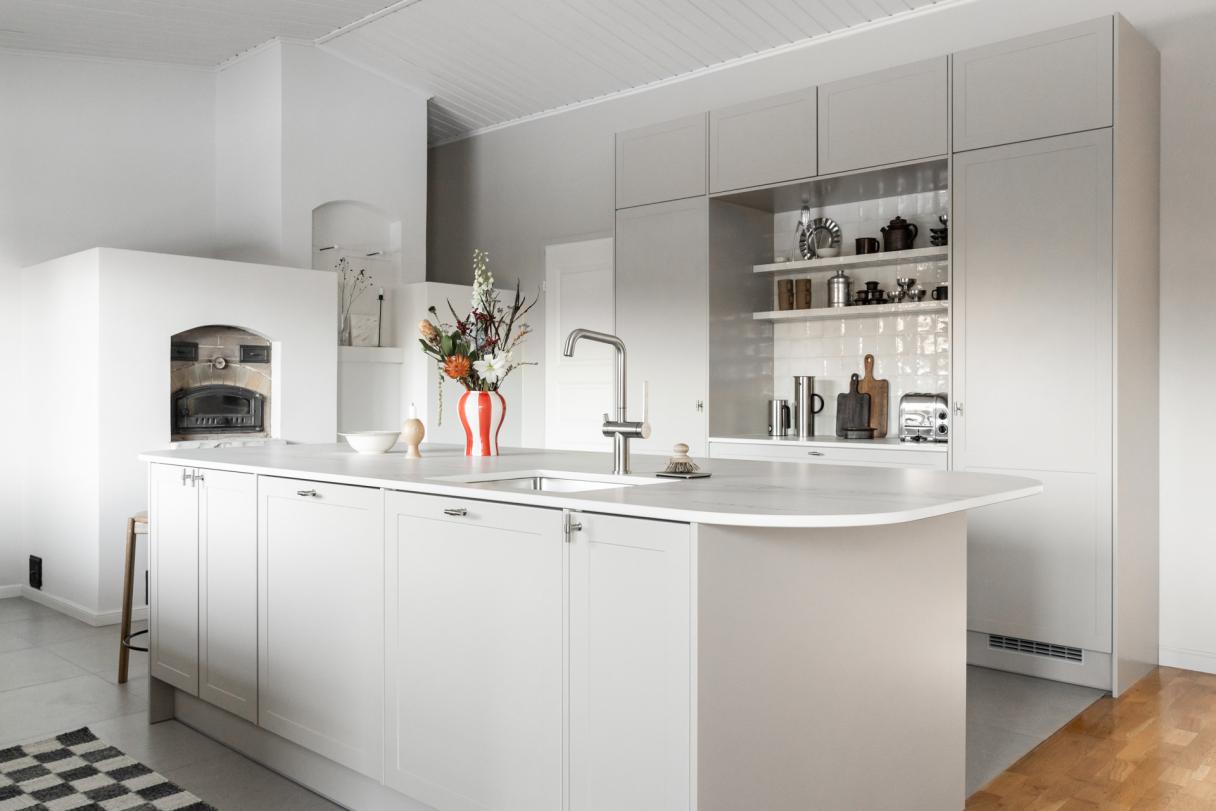 Puustelli saareke keittiö Dune Katinkulma