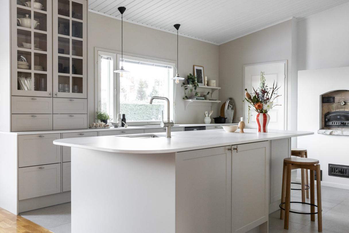 Puustelli saareke keittiö Dune Katinkulma