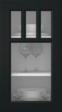 Maalattu ovi, Pigment, PM40KA, Musta (clear lasi)