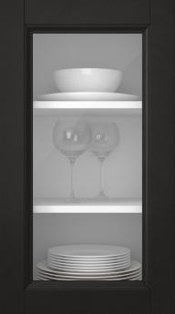 Koivuovi, Woody, PP25LA, Musta (clear lasi)