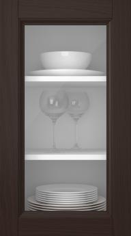 Tammiovi, Woody, PP25LA, Tummanruskea (clear lasi)