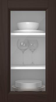 Tammiovi, Natural, PP54LA, Tummanruskea (clear lasi)