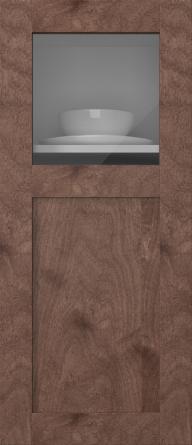 Koivuovi, M-Concept, WS21KPOLA, Pekaanipähkinä (clear lasi)