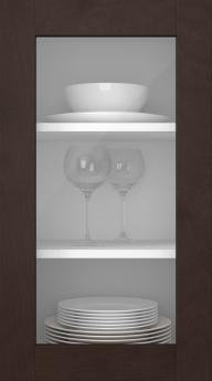 Koivuovi, M-Concept, WS21LA, Tummanruskea (clear lasi)