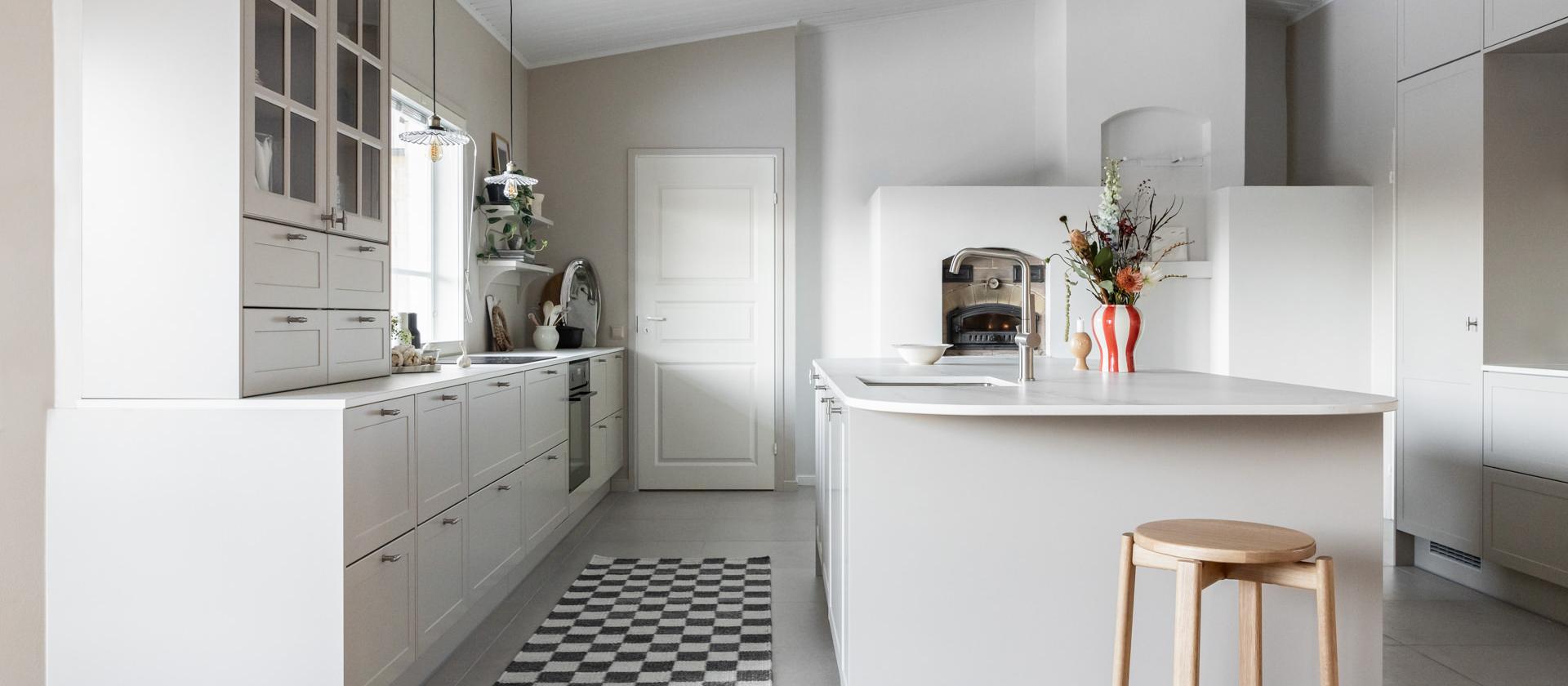 Puustelli saareke keittiö Dune Katinkulma