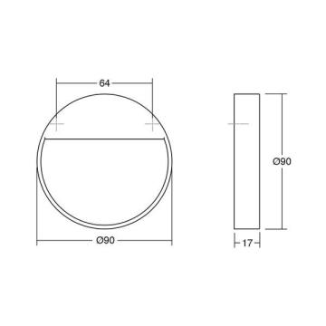 Vedin Bau harjattu teräs 64mm kuva 3