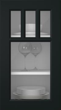 Maalattu ovi, Pigment, PM40KA, Musta (clear lasi)