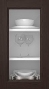 Tammiovi, Natural, PP54LA, Tummanruskea (clear lasi)