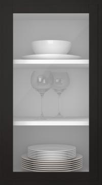 Koivuovi, Format, TP68LA, Musta (clear lasi)