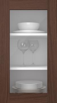 Tammiovi, M-Concept, WS21LA, Pekaanipähkinä (clear lasi)