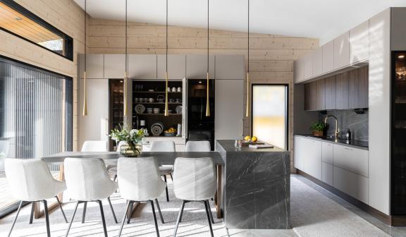 Puustelli saareke keittiö Villa Honkaranta